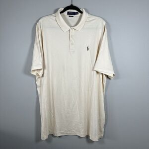 Polo Ralph Lauren XXLarge Pale Yellow Classic Fit Short‎ Sleeve Polo Shirt